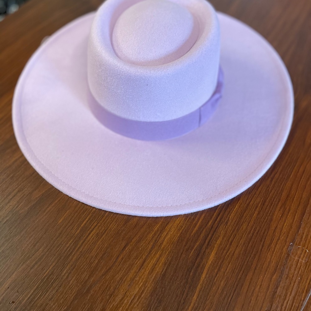 LILAC bolero rancher big brim Fedora hat - Picture 5 of 8